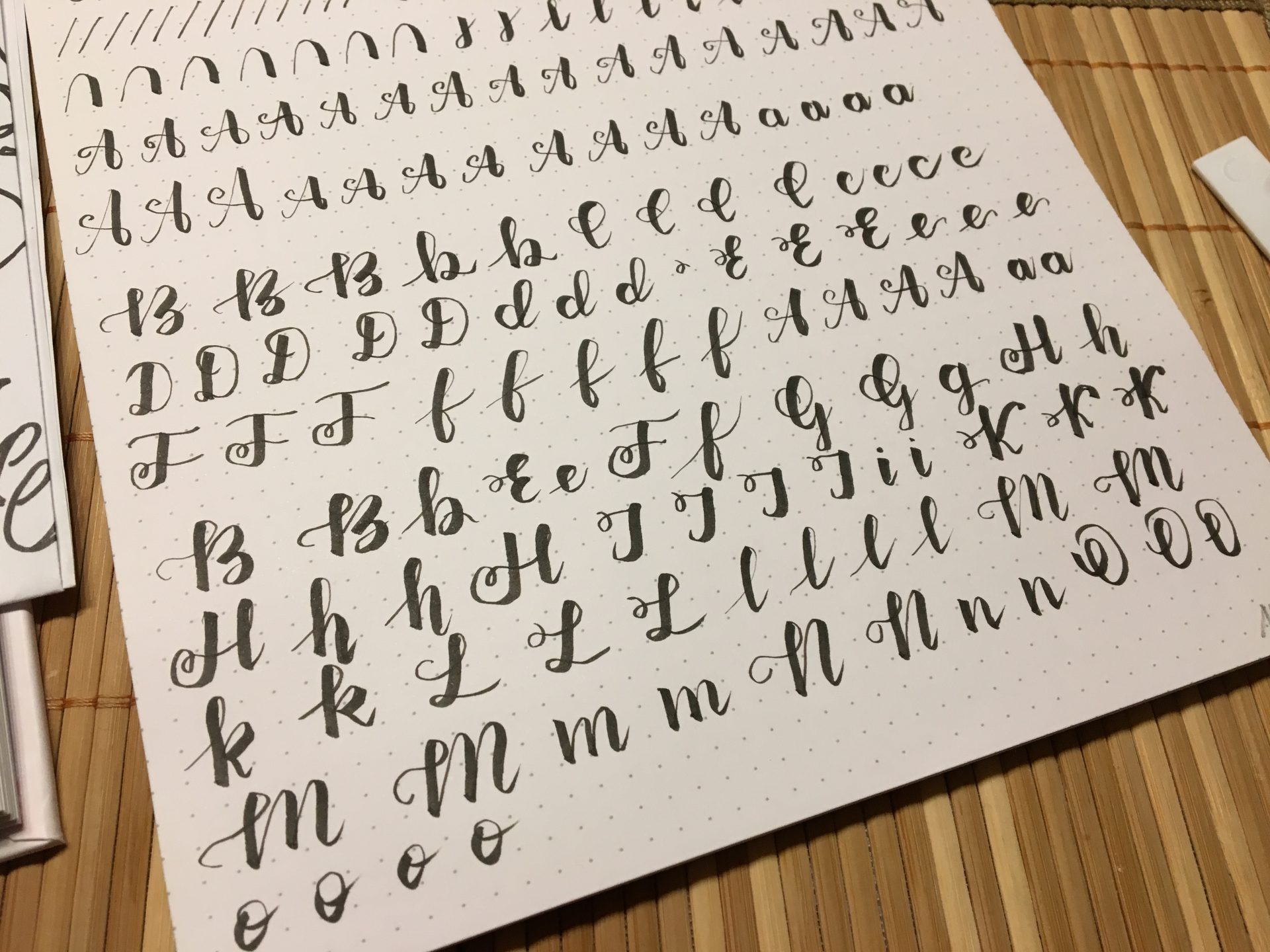 IMG 5512 - Kaligrafia nowoczesna- pobierz darmowy alfabet i moje trudne początki