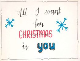 Anna B lettering świąteczny